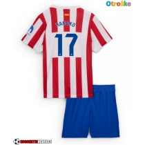 Otroške Nogometnih dresov Atletico Madrid David Hancko #17 Domači 2025-26 Kratki rokavi (+ hlače)
